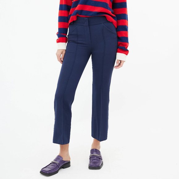 Fendi crease detailing cropped flare trousers size 36 - Picture 1 of 13